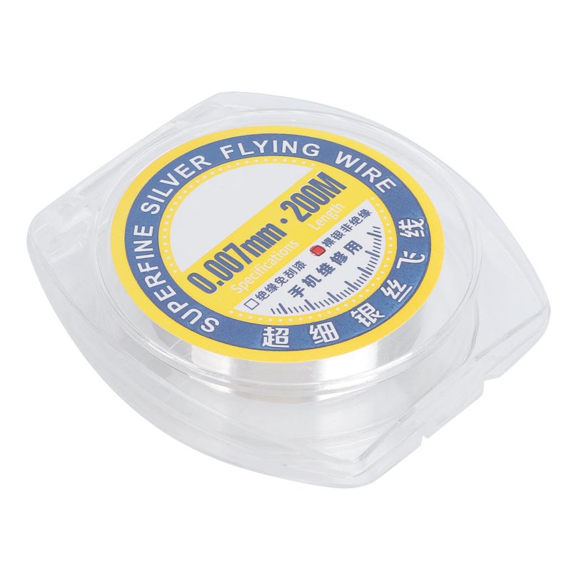 Silver Wire 200m Uninsulated Super Fine Easy Straighten - No Coating Needed for Fingerprint CPU Soldering Repair - Image 3