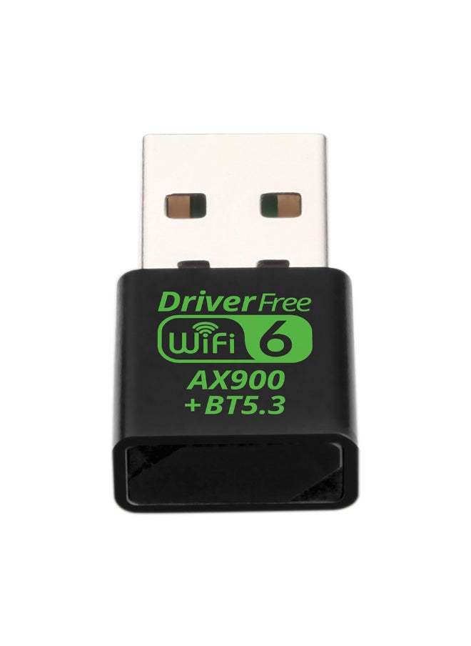 VIUAUAX Bluetooth Wireless USB WiFi Adapter, Mini WiFi 6 USB Adapter Dual Band 5GHz 600Mbps + 2.4GHz 286Mbps,USB Wireless Adapter for Desktop PC Laptop,Support Windows 11/10/7  - Image 2