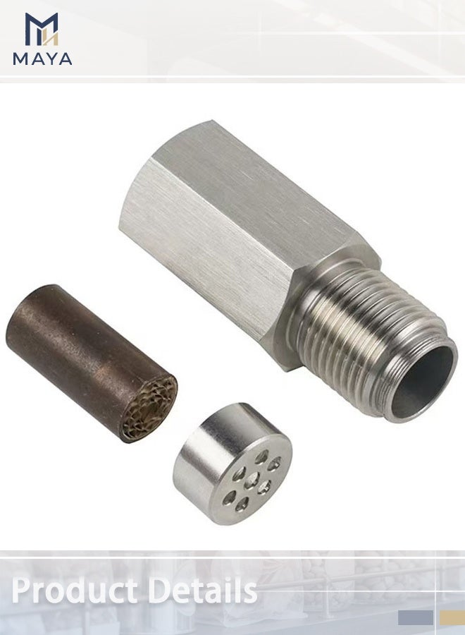 Maya Universal Car Oxygen Sensor Spacer with Filter Engine Light Adapter Bung for Exhaust and Catalytic Converter Fix - Image 3