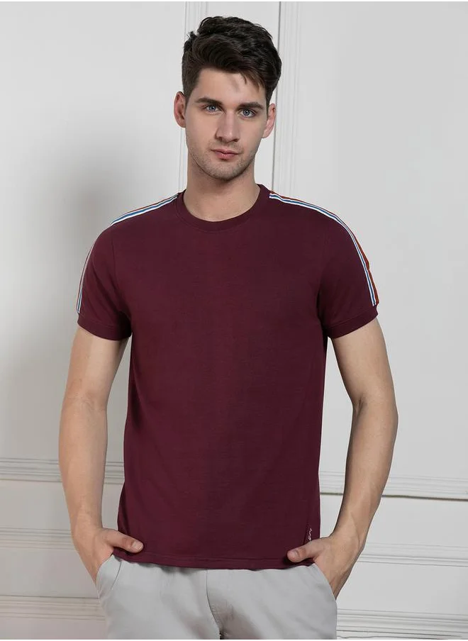 Dennis Lingo Regular Fit Taping Detail T-Shirt by Styli