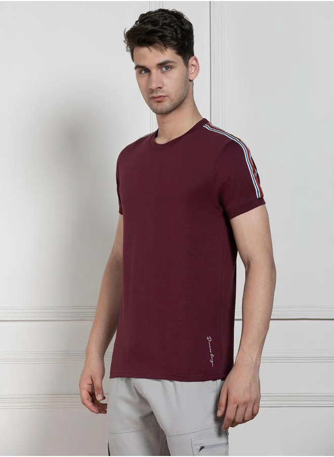 Dennis Lingo Regular Fit Taping Detail T-Shirt by Styli