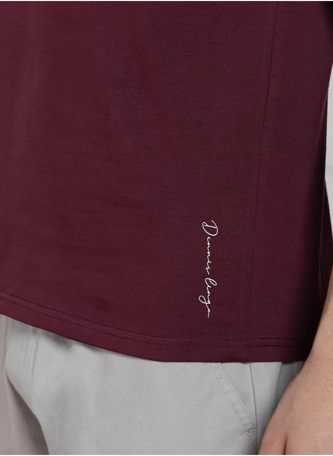 Dennis Lingo Regular Fit Taping Detail T-Shirt by Styli