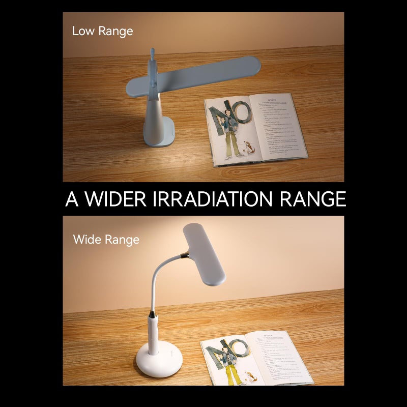 VAVOFO LED Desk Lamp 6778B - Touch Control, Adjustable 2700-7000K Color Temperature, 700 Lumens, 360Â° Flexible Gooseneck, USB-C Charging, 2.5hrs Cordless, Eye-Caring Light (White) - Image 4