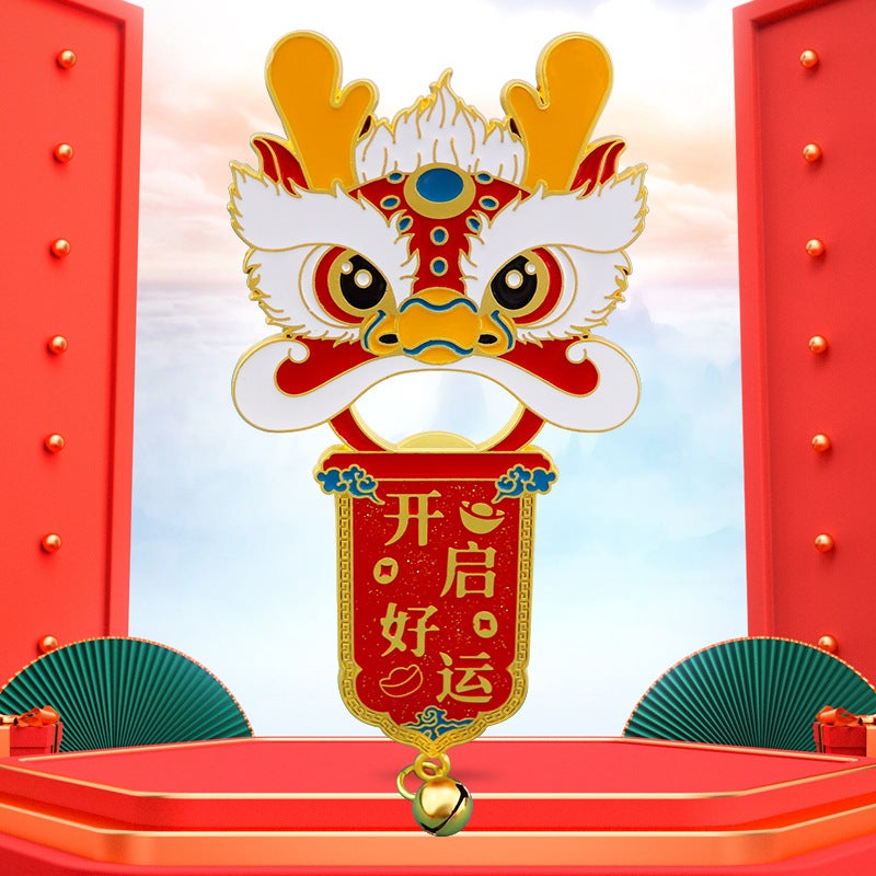 2024 Dragon Year Keychain Pendant Gift Year of the Dragon Bottle Opener Refrigerator Sticker X-1682