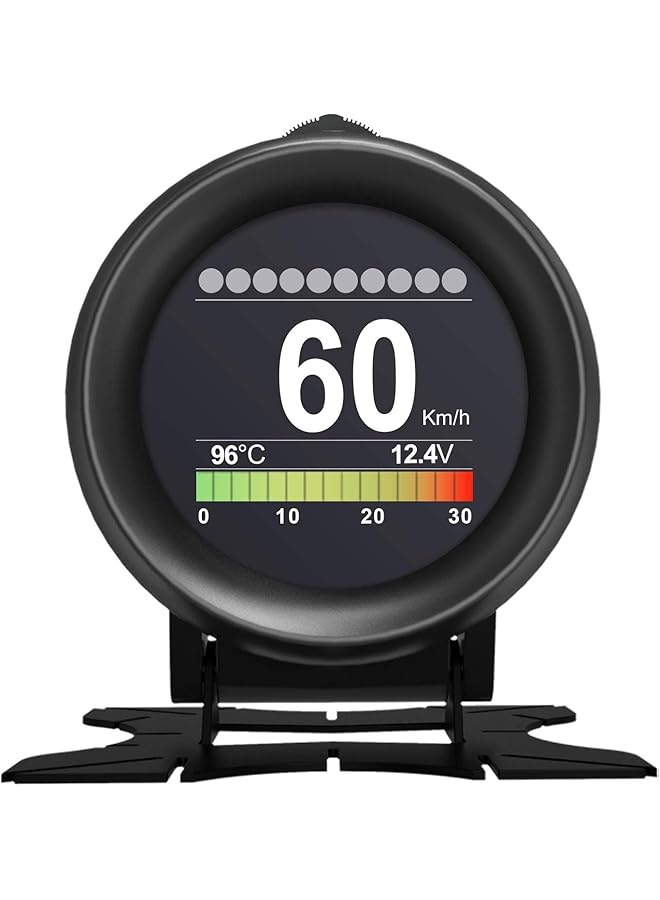 SYOSI X60 Car Obd Hud Multi-Function Digital Meter Alarm Speed Water-Temp Gauge Malfunction-Test For 12V Obd-Ii Standard Vehicles Automotive Display Hud - Image 1