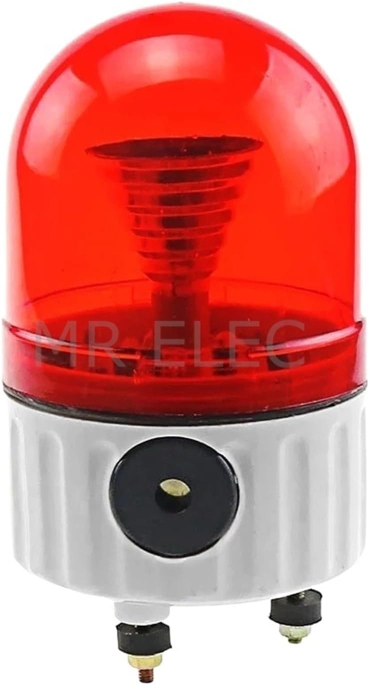 with LED Strobe Alarm Lamp Light Siren Red, Yellow, Blue, Green LED Warning Light 12V 24V 110V 220V(Red 24V) - Image 2