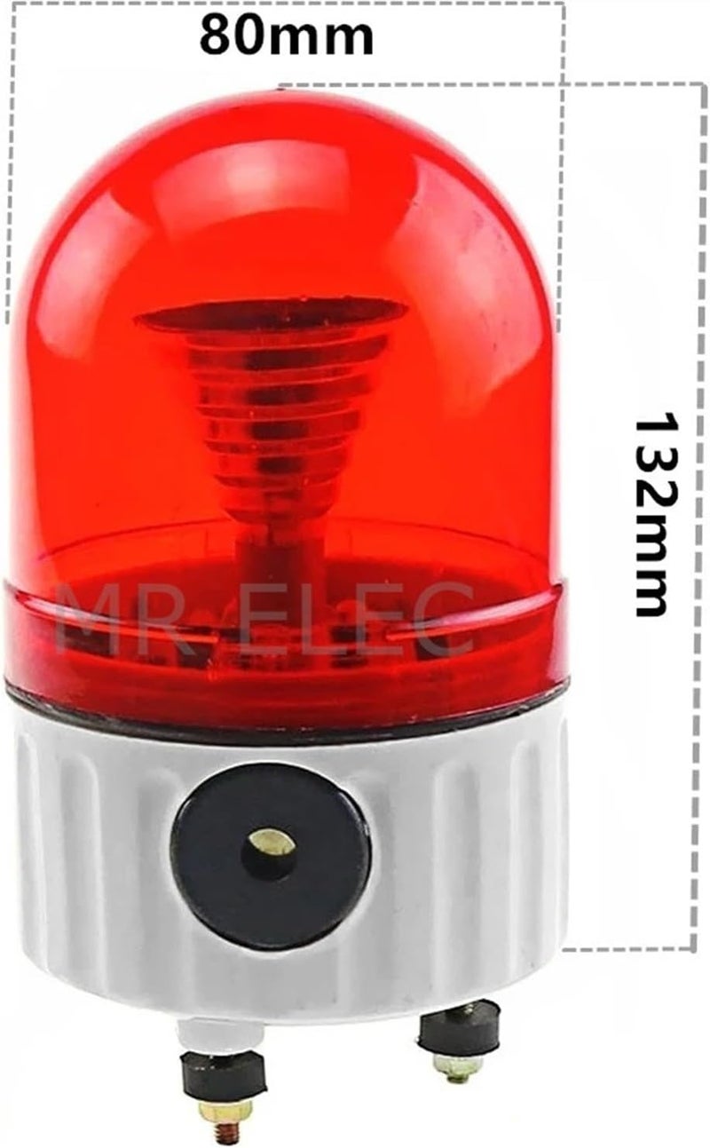 with LED Strobe Alarm Lamp Light Siren Red, Yellow, Blue, Green LED Warning Light 12V 24V 110V 220V(Red 24V) - Image 4