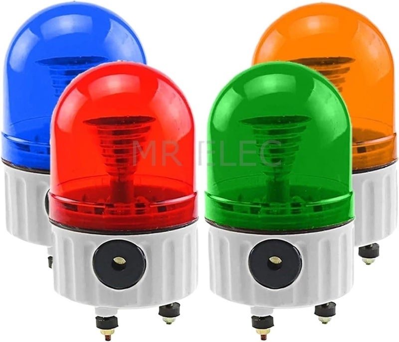 with LED Strobe Alarm Lamp Light Siren Red, Yellow, Blue, Green LED Warning Light 12V 24V 110V 220V(Red 24V) - Image 1