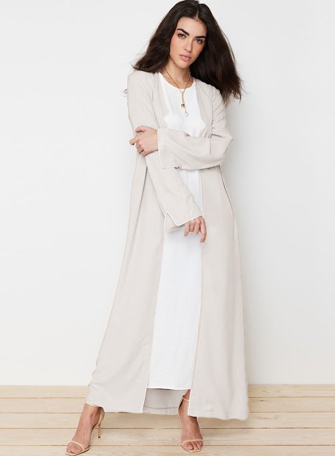 trendyol Stone Pipe Aerobin Long Woven Cap & Abaya & Abaya TCTSS24KF00012 - Image 1