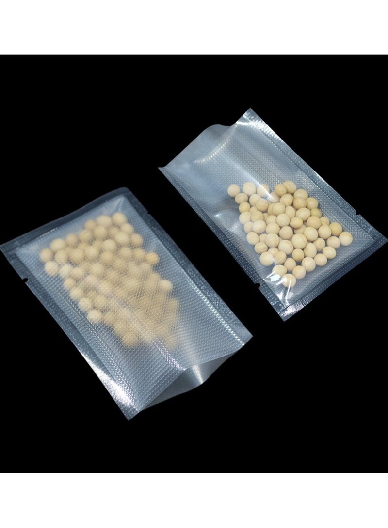 Excefore 100 قطعة أكياس خلاط فراغ جافة رطبة للختم لتخزين الطعام أكياس بلاستيكية شفافة مفتوحة من الأعلى مسطحة تعبئة الطعام بكميات كبيرة مع فتحة تمزق ، 5.9x9.8 بوصة - Image 2