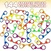 ArtCreativity Mini Stretch Finger Cuffs for Kids Pack of 144 Rubber Hand Cuffs for Fingers Police Theme Party Supplies Neon Party Favors Goodie Bag and Pinata Fillers Assorted Vibrant Colors - Image 4