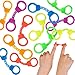 ArtCreativity Mini Stretch Finger Cuffs for Kids Pack of 144 Rubber Hand Cuffs for Fingers Police Theme Party Supplies Neon Party Favors Goodie Bag and Pinata Fillers Assorted Vibrant Colors - Image 3
