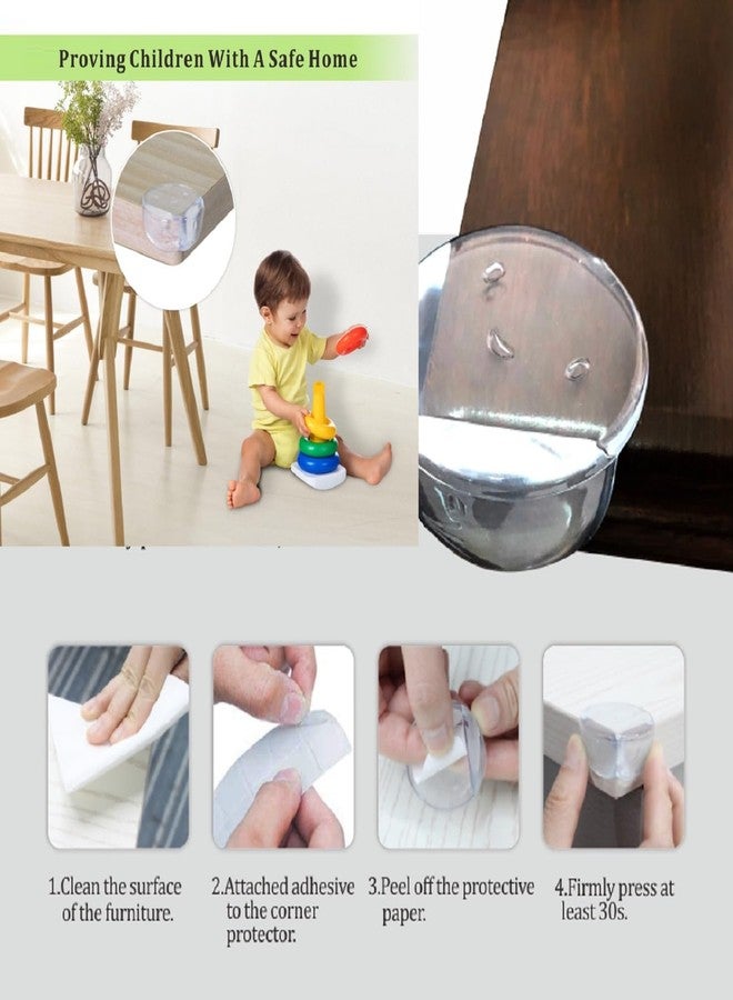 Mopslik - Baby Safety Child Proofing Kids Safety Sharp Edge Corner Protector Silicone Corner Guards (Pack of 4) - Image 3
