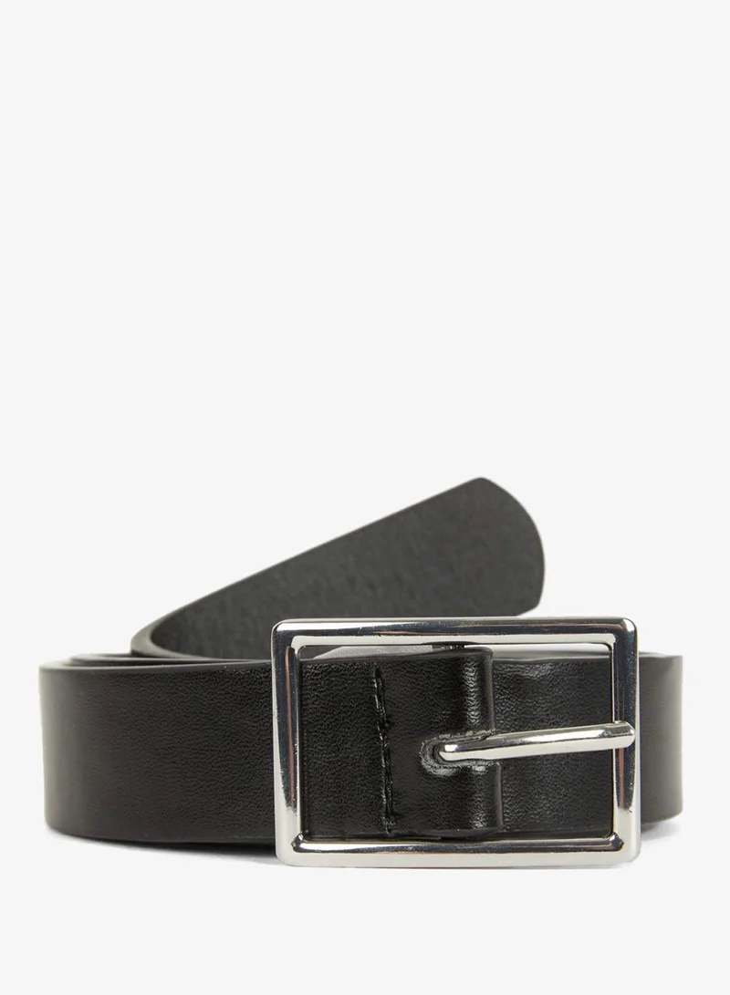 ديفاكتو Woman Rectangle Clasp Faux Leather