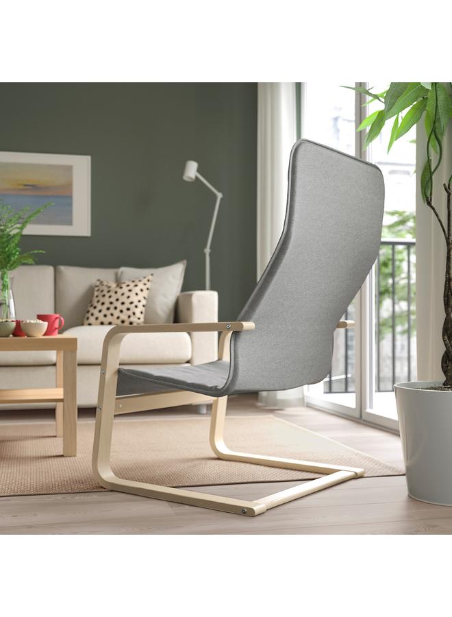 Zaboon Armchair, Knisa Light Grey - Image 4
