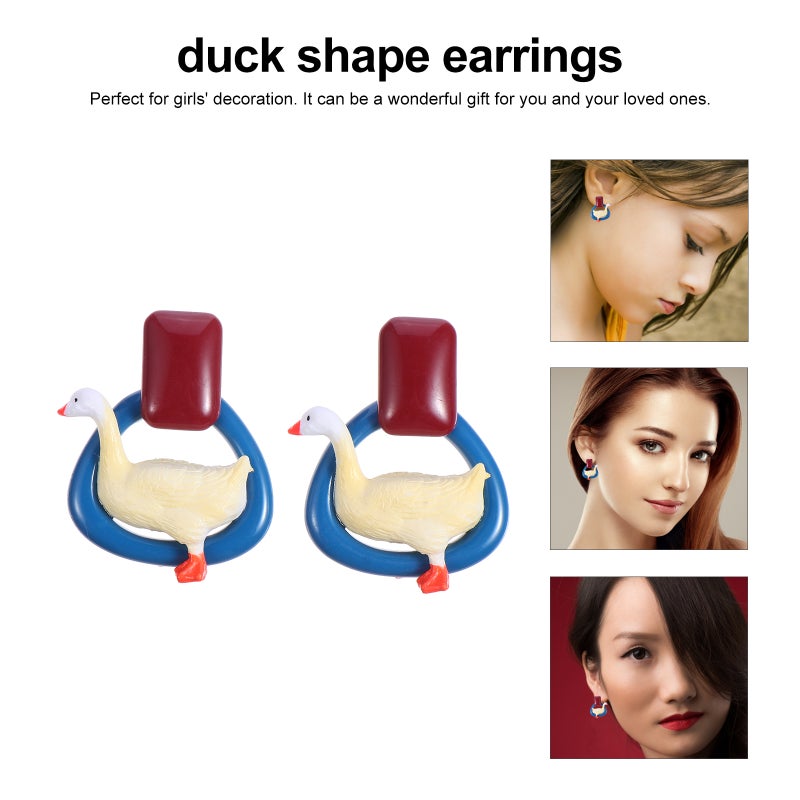 1 Pair Cartoon Shape Earring Adorable Party Women Ear Jewelry (As Shown) - Image 5