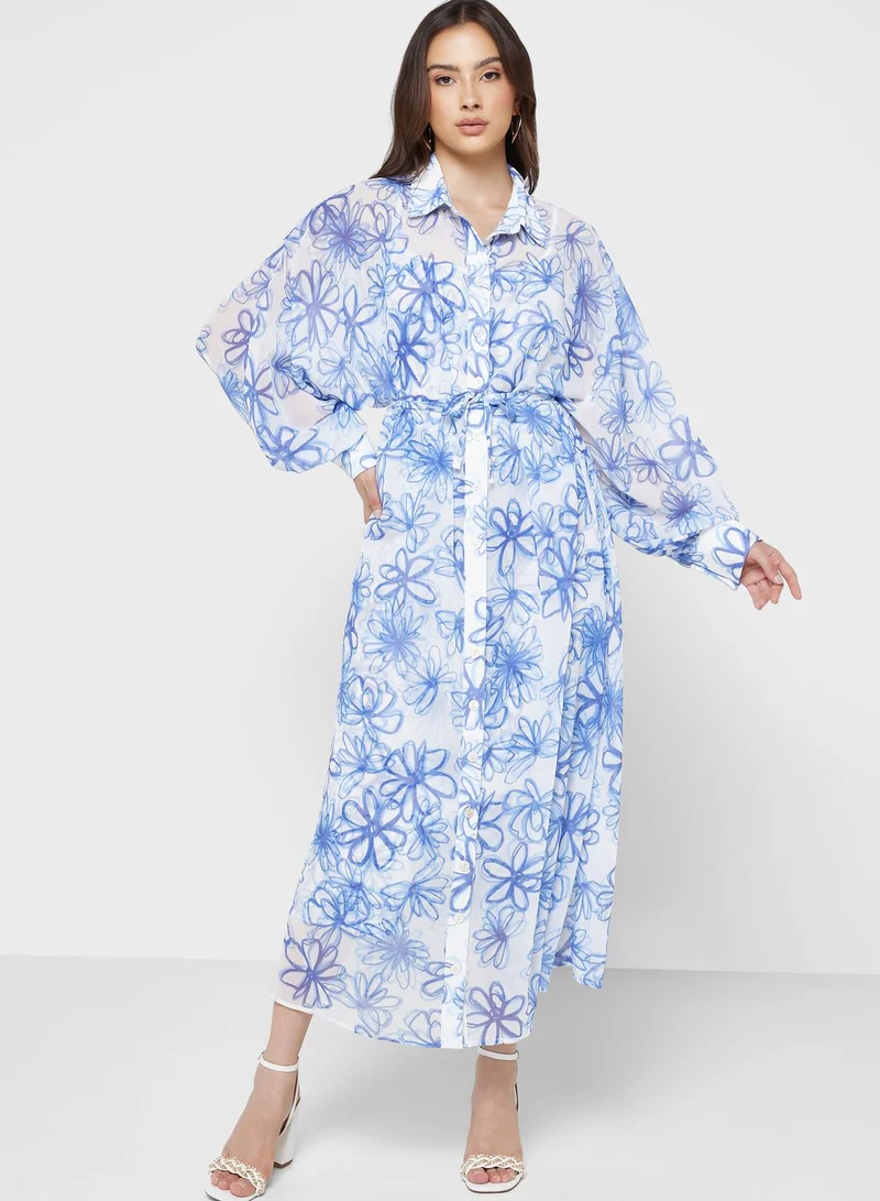 Cmeo collective Printed Button Down Dress