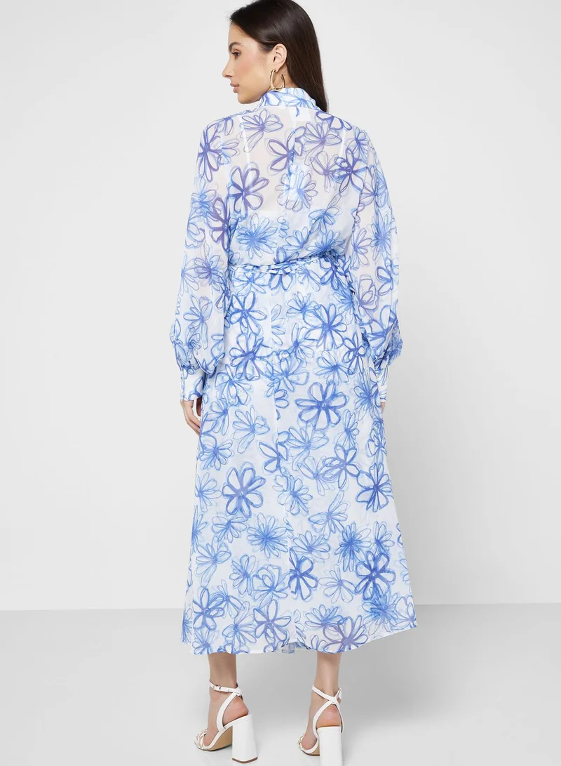Cmeo collective Printed Button Down Dress