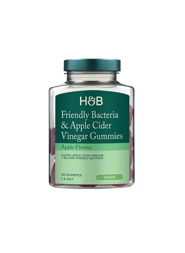 H&B H&B 1 Billion Friendly Bacteria & Apple Cider Vinegar Gummies, Pack of 30's 