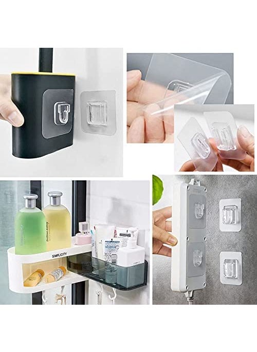 SEKOY SEKOY Wall Hooks Double Sided Self Adhesive Hooks for Wall Hanging Without NailsWall Hooks for Photo FramesOil Proof for Kitchen and BathroomSelf Adhesive Hooks 6  - Image 2