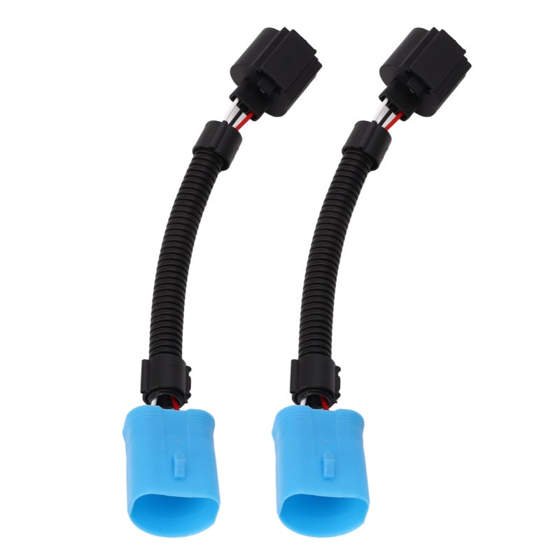 Headlight Conversion Harness 2 Pieces High Temperature Resistant Plug And Play 9007 To H13 Adapter - Strong Compatibility Headlight Wiring Adapter For 1999-2004 Ford 2002-2005 Dodge Ram Pickups - Image 2