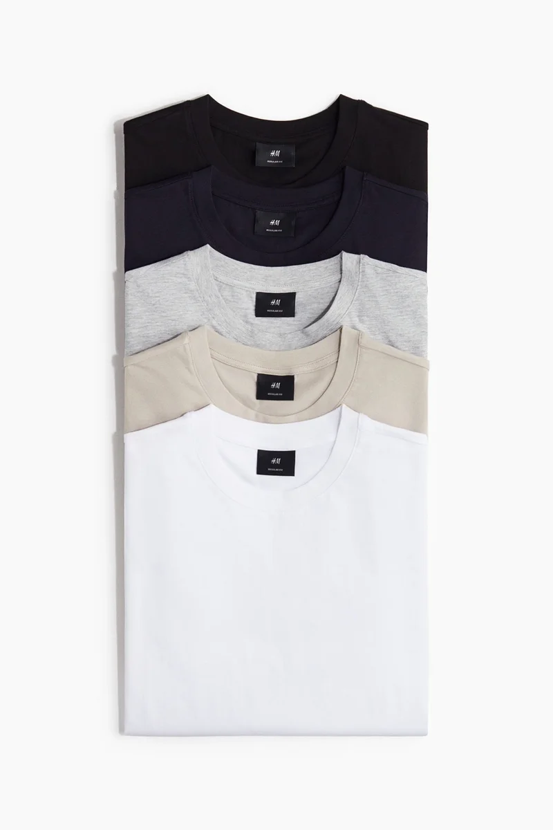H&M 5-pack Regular Fit T-shirts