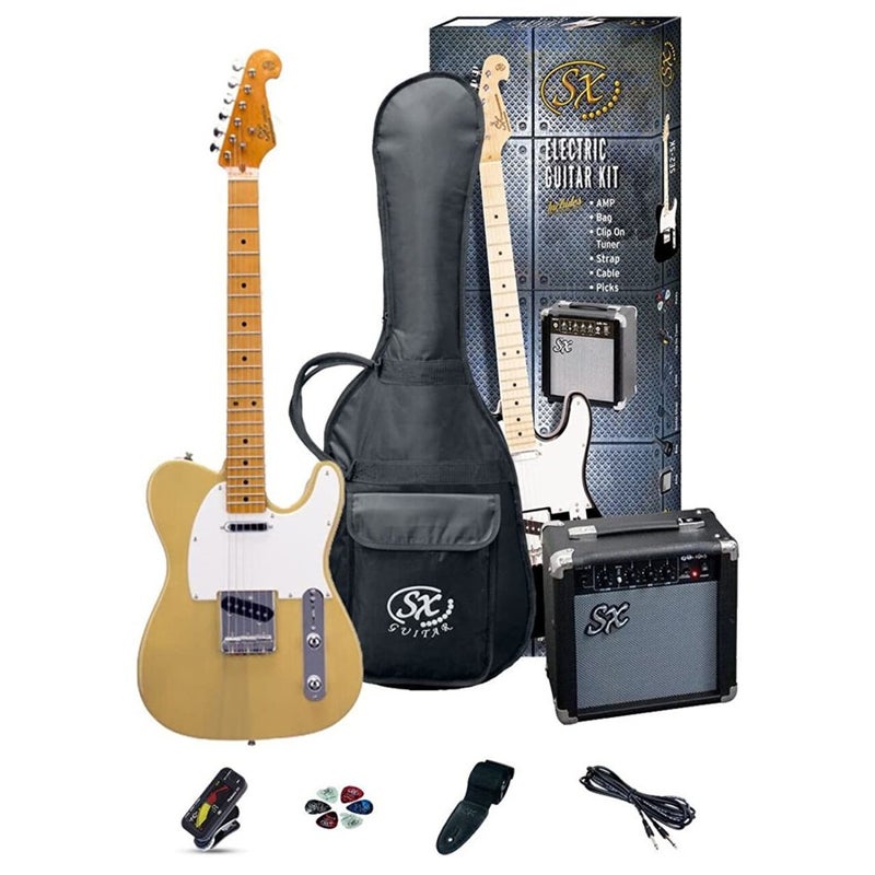 SX باقة جيتار SX SE2-SK-BSB SE2 الكهربائي - بلون زبدة الاسكوتش - Image 1