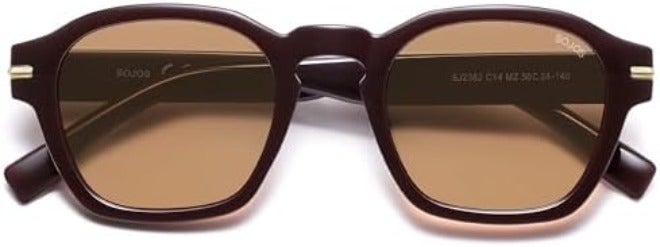 سوجوز نظارات شمسية مربعة بتصميم ريترو كلاسيكي من SOJOS - نظارات شمسية للرجال والنساء - SJ2382 - Image 3