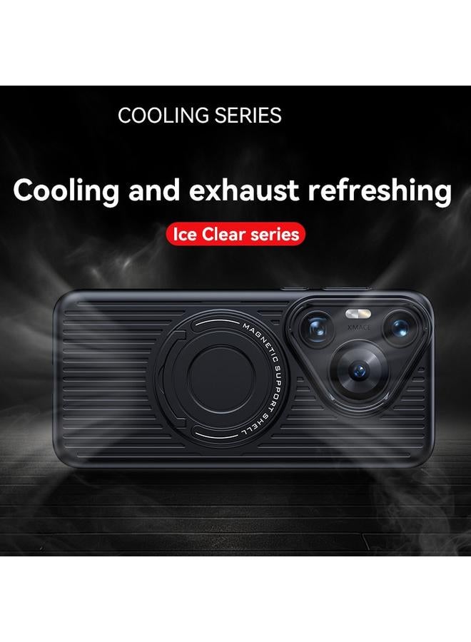 اس-توب جراب لهاتف Huawei Pura 70 Ultra Cooling MagSafe مزود بحلقة مغناطيسية وحامل هاتف للكمبيوتر الشخصي - Image 2