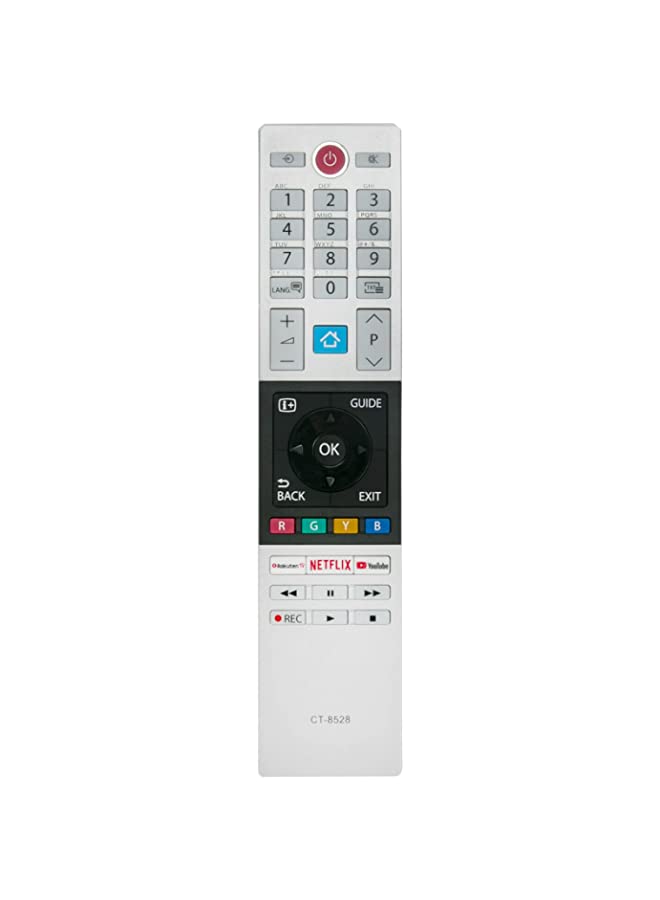 CT-8528 Remote fit for Toshiba TV 49L3863DG 32L3863DA 32W3863DA 40L3863DG 43L2863DAT 49L2863DAT 43T6863DG 43U5863DA 43U6863DG 43V5863DA 49T6863DG 49U5863DA 49V6863DG 49V5863DA 49U6863DG 55T6863DG