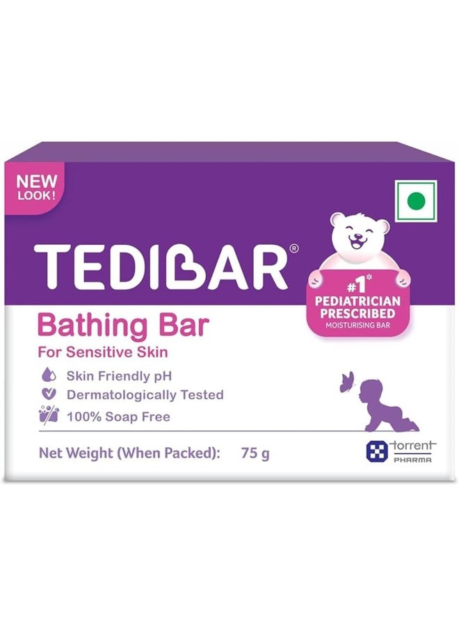 TEDIBAR Curatio Baby Bathing Bar 75gm - Image 1