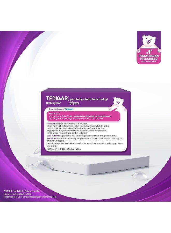 TEDIBAR Curatio Baby Bathing Bar 75gm - Image 3