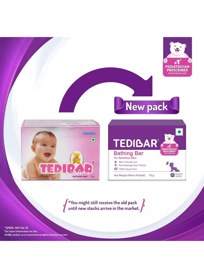 TEDIBAR Curatio Baby Bathing Bar 75gm - Image 5