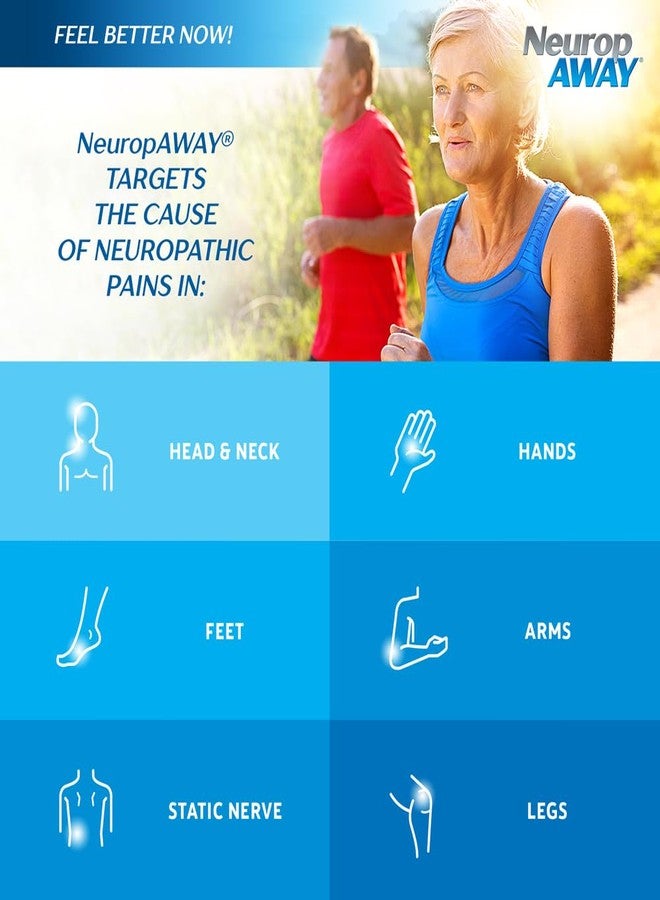 NeuropAWAY مكمل دعم الأعصاب NeuropAWAY، حمض R-ألفا ليبويك للمساعدة في توفير تخفيف الأعصاب والصحة في غضون 5 أيام، أسيتيل-L-كارنيتين، تاروين، فيتامين B12، L-سيترولين 60 كبسولة - Image 4