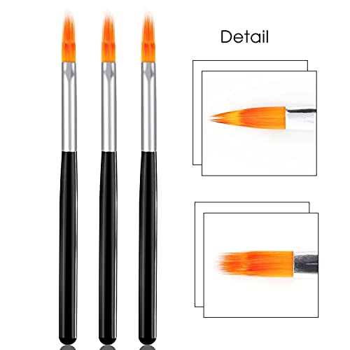 DANNEASY 5Pcs Ombre Nail Brush Nail Art Sponge Nail Gradient Brush Nail Art Pens Acrylic Nail Brush Set Manicure DIY&Salon Tools - Image 5