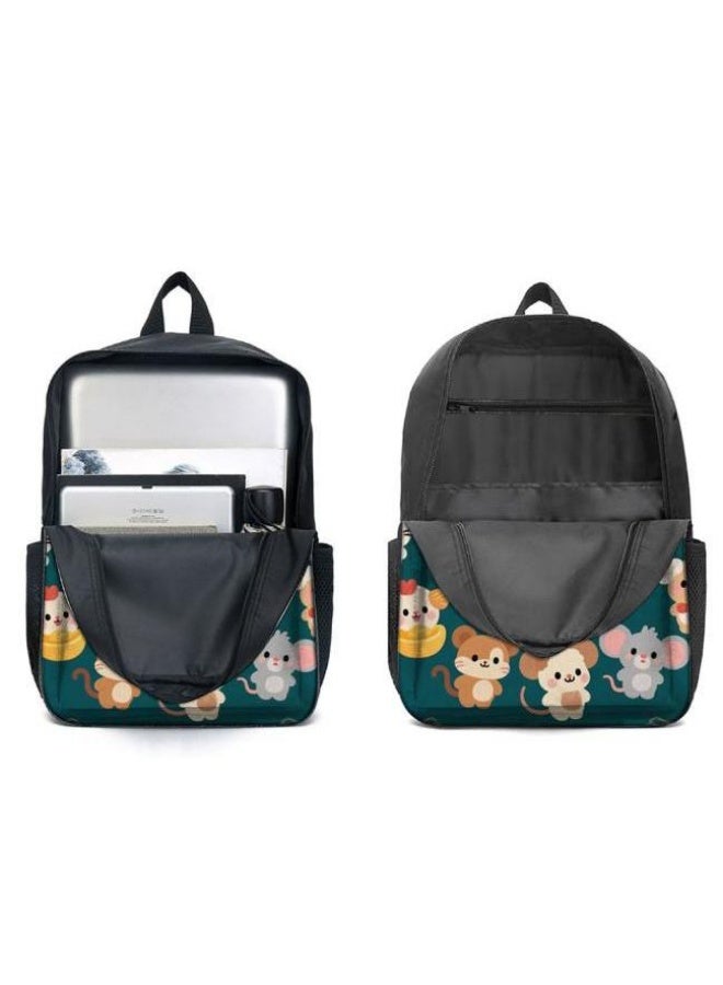 [Super new special offer] Cartoon theme bag three-piece set | double-shoulder + hand-held + storage pen bag | gift self-use good-looking - 610  - Image 4