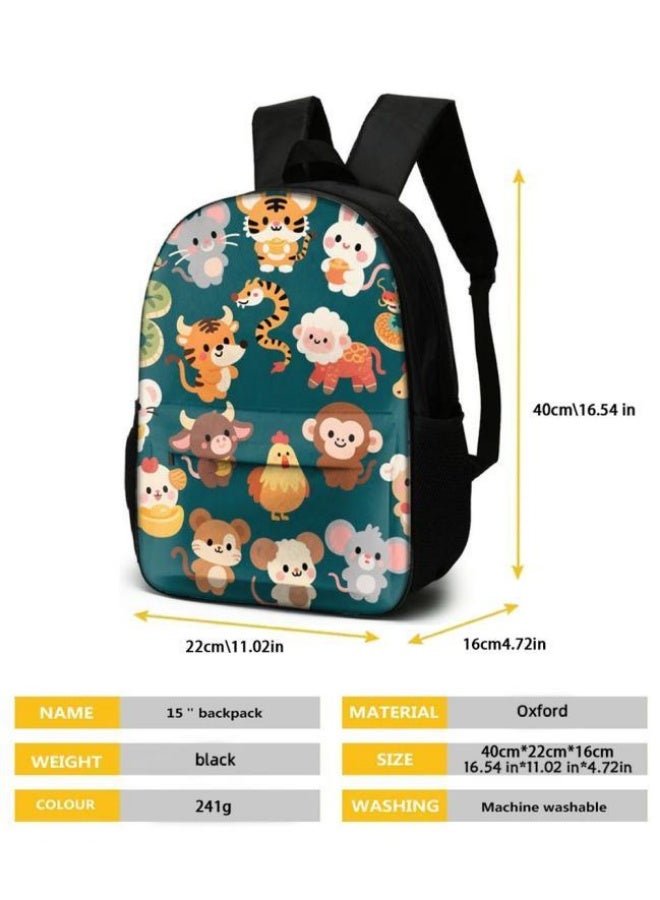 [Super new special offer] Cartoon theme bag three-piece set | double-shoulder + hand-held + storage pen bag | gift self-use good-looking - 610  - Image 5