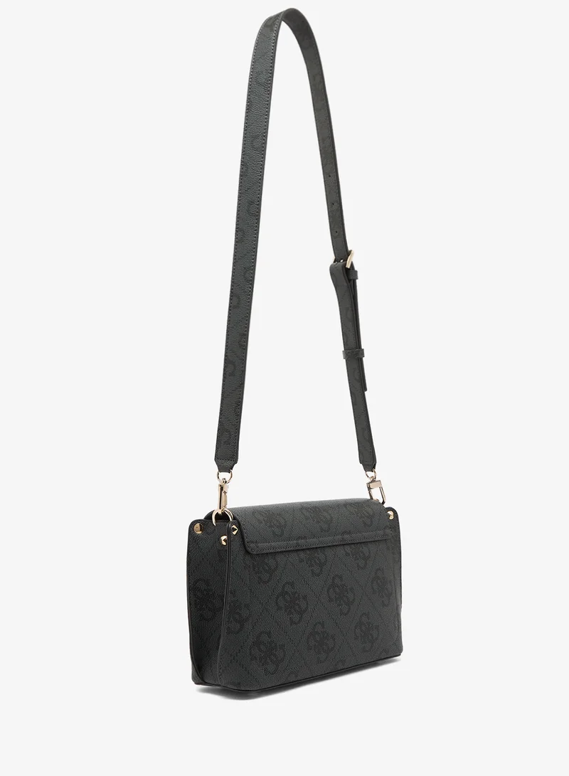 Guess  Meridian II Flap Over Crossbody Bag for Women | Best Price UAE