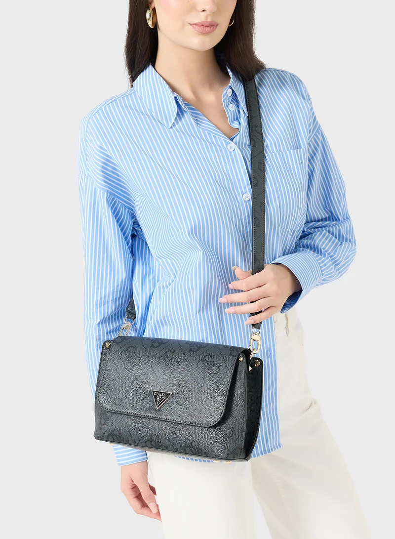 Guess  Meridian II Flap Over Crossbody Bag for Women | Best Price UAE