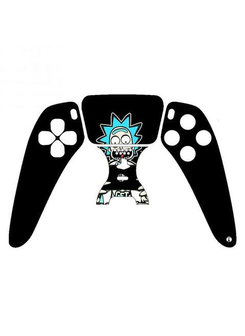 Printed Ps5 Controler Sticker Animation Rick From Rick And Morty Sitcom