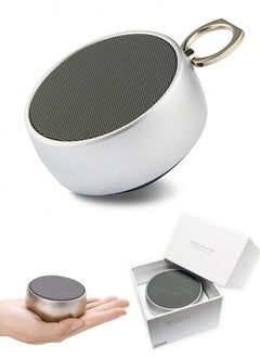 QUTOOB Mini Bluetooth Speakers, Pocket Size Bluetooth Speaker Portable Wireless with Loud Stereo Sound, Rich Bass,TF Card Port, Metal Body Mini Wireless Speaker for iPhone, Android, Laptop, MacBook, etc  - Image 1