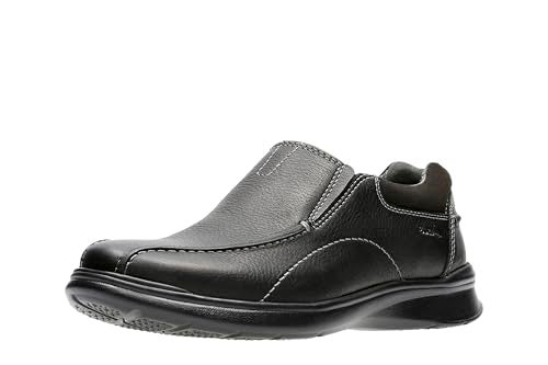 clarks Cotrell Step Slip-On Loafer, Black Oily - Image 1
