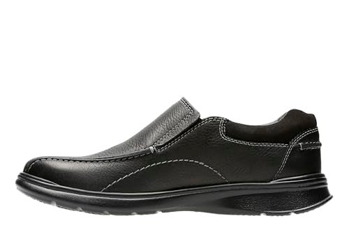 clarks Cotrell Step Slip-On Loafer, Black Oily - Image 5
