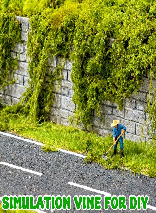 Warmtree Realistic Miniature Vines Simulation Vine Miniature Plants for DIY Mini Model Railway Fairy Garden Architecture Diorama Supplies Scenery Landscape Layout (Light Green) - Image 5