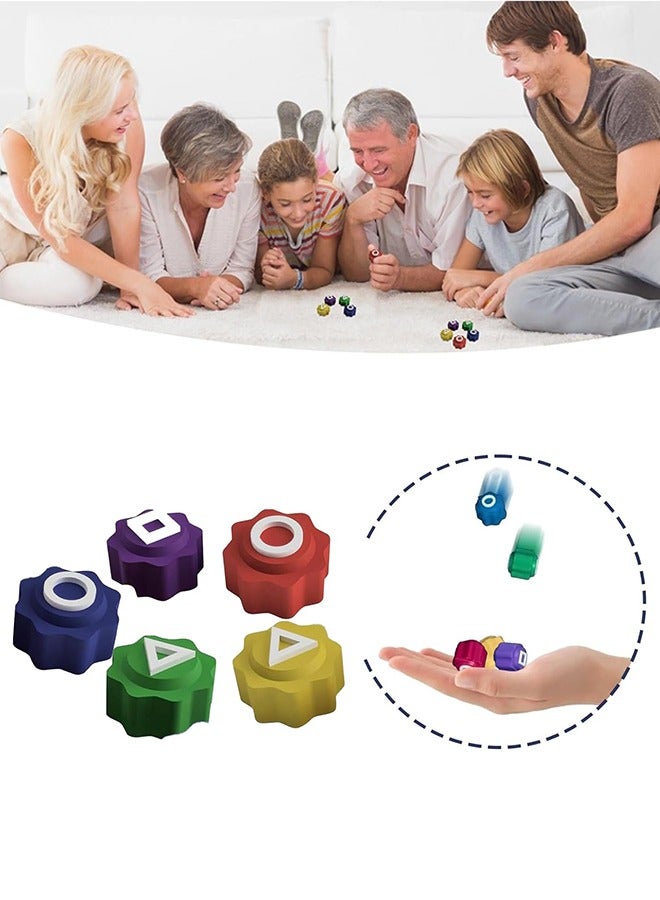 Organizer 2025 Korean Gonggi Game, 5PCS Gong-Gi Game Set, Korean Traditional Play Game Gonggi Stone Set Hand Eye Coordination Training Family Travel Games - Image 3