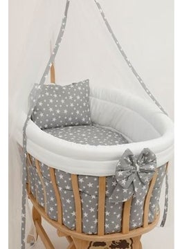 Mertim Elastic Renforce Baby Sheet Set-Gray Star  - Image 2