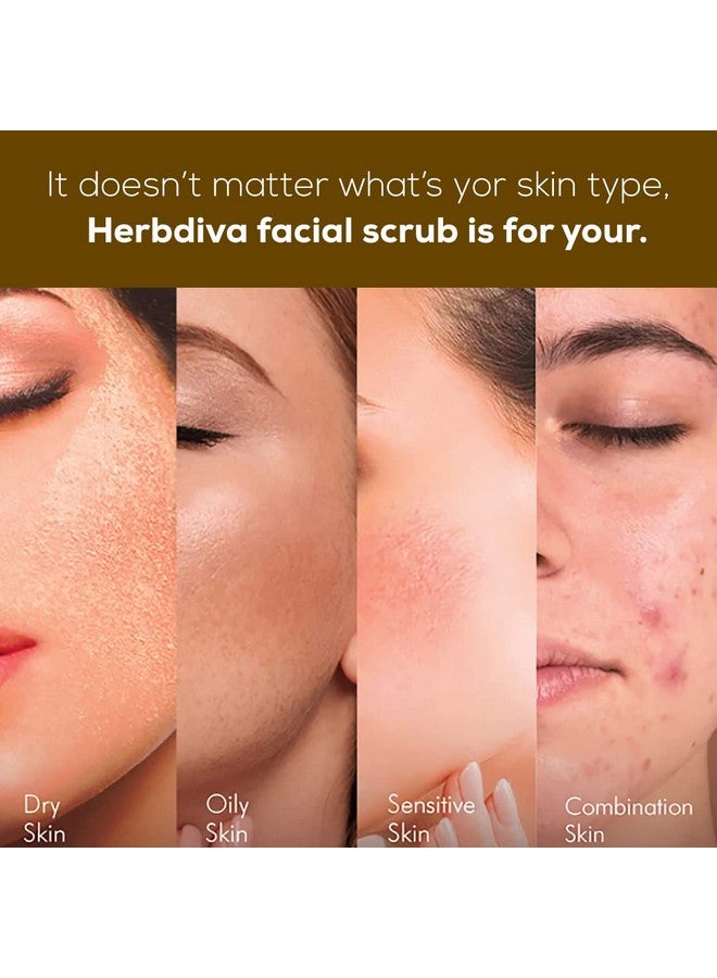 Herbdiva Radiant Gold Face Scrub 250g, Exfoliating, Nourishing, and Refreshing, Exfoliating Particles That Delicately Remove Dead Skin Cells, Suitable for All Skin Types - Image 4