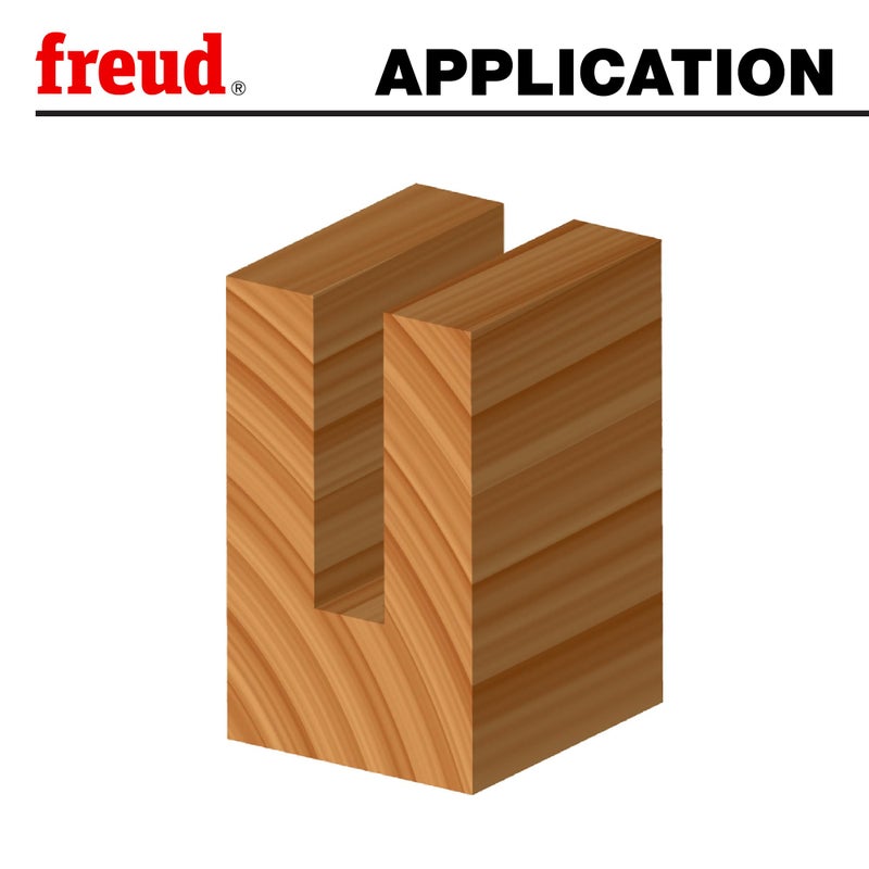 Freud Double Flute Straight Bit with Tico Hi-Density Carbide for Maximum Performance - 7/8" Diameter, 1/4" Shank Dia., 3/4" Height, 2" Length - 04-148 - Image 5