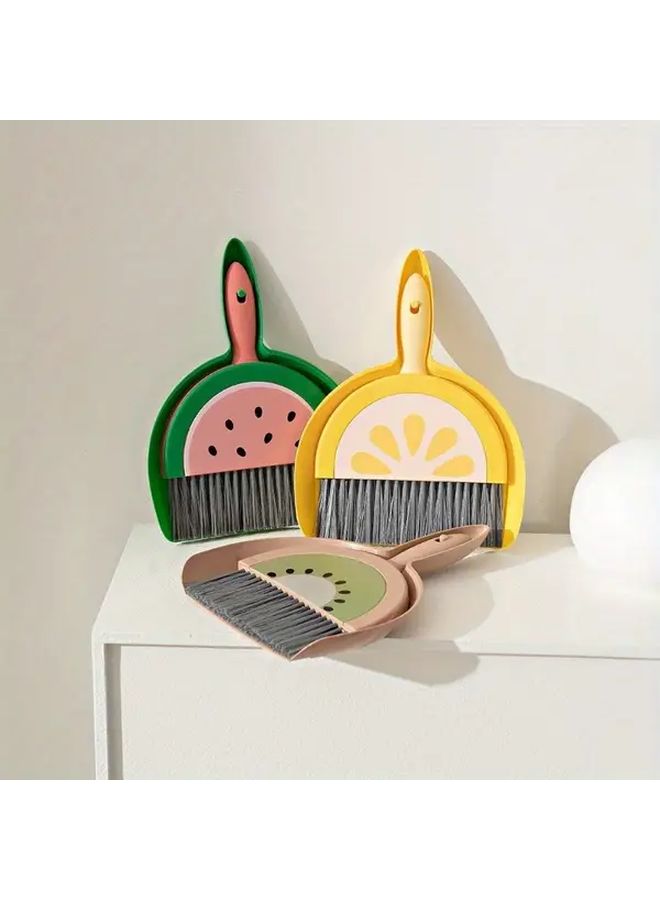 White Rabbit Mini Broom Set With Dustpan For Desktop Sweeping - Image 4