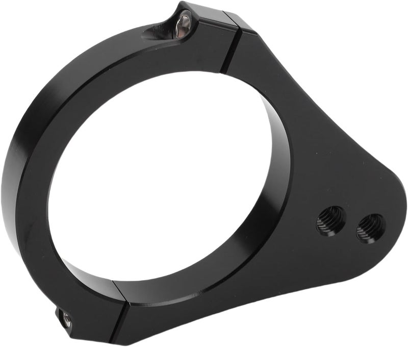 Steering Damper Bracket Fork Clamp, CNC Aluminum Alloy, 60mm Motorcycle Fit - Shock Absorbing Design, Durable Anodized Finish, Universal Compatibility (Black) - Image 2